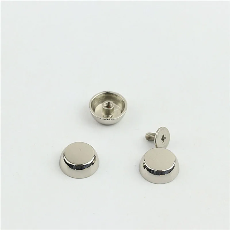 50Pcs Flat Screw Metal Nails Clip Buckles Combined Bag Handbags Buttons Rivet Screw for Bag Leather Craft Hardware Accessories