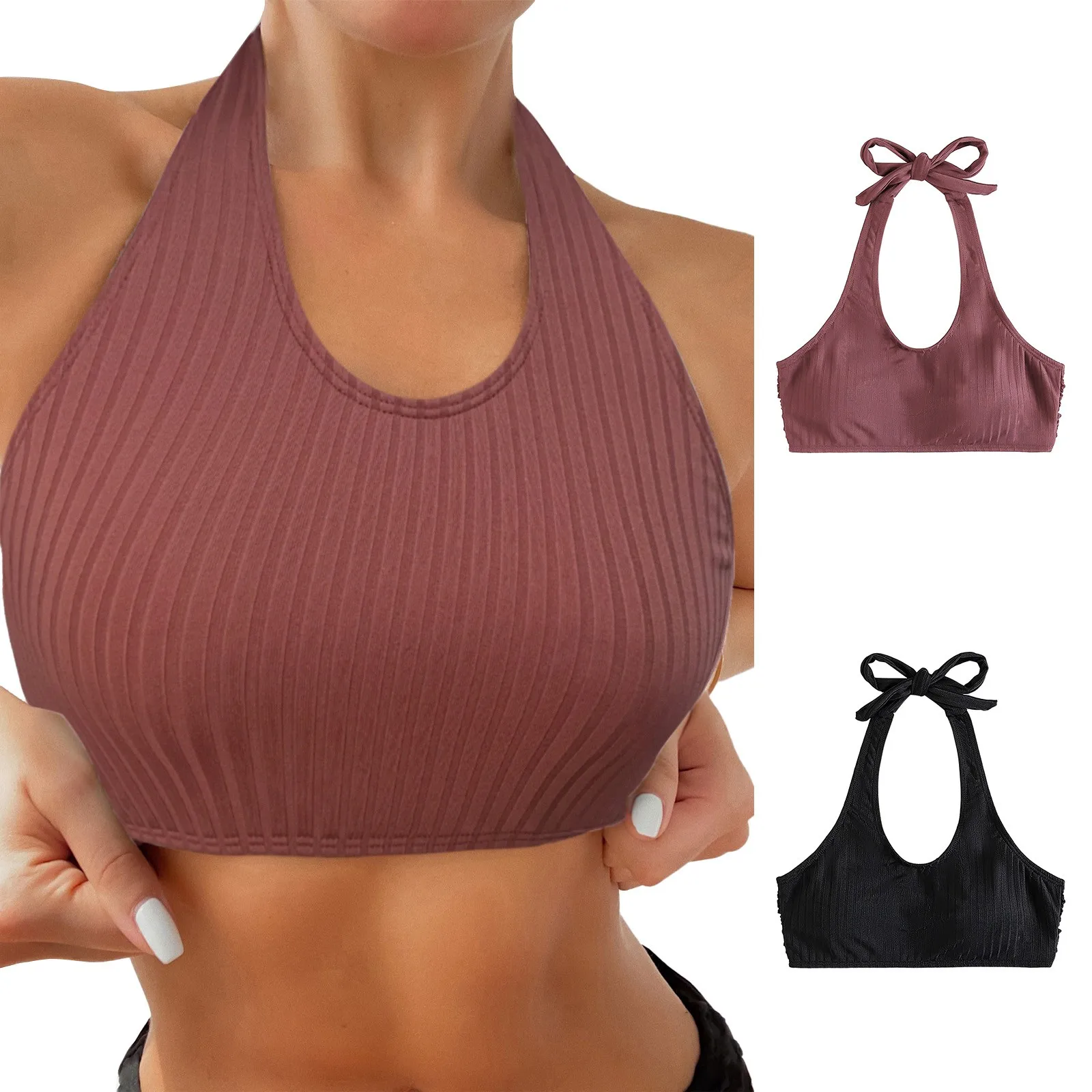 

Bathing Suits Women Shorts Women's Self Tie Push Up Bra Top Padded Swimwear Halter Bikini Top Big Boys Bathing Suits Size 14-16