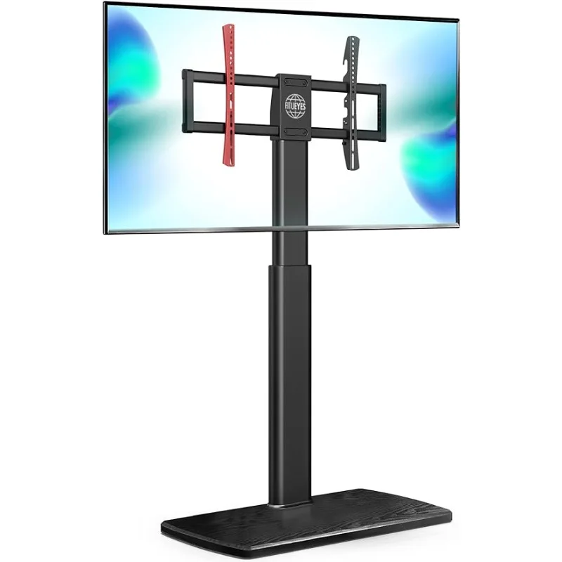

Поворотная напольная подставка FITUEYES для телевизоров 32-70 дюймов, Высокий Универсальный кронштейн для телевизоров с прочной деревянной основой, экономия места