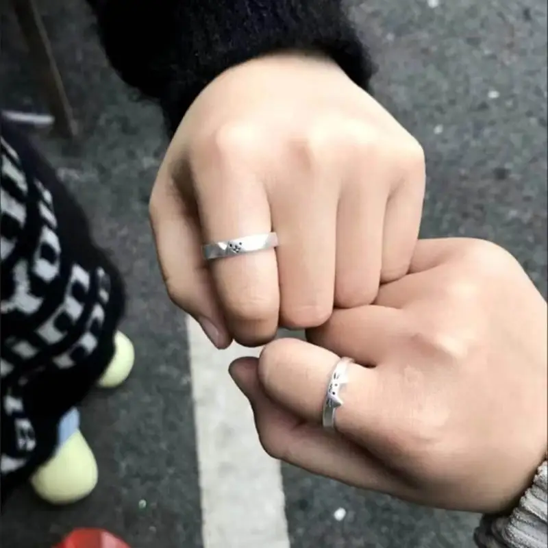 57QA Модные кольца для пар аксессуар привлекательные альтернативные стильные
