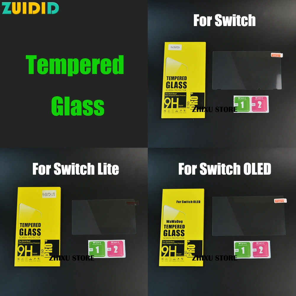 ZUIDID 1PCS For NS Switch Tempered Glass HD Protector Screen Ultra-thin Protective For Switch Lite Oled NS Accessories Film