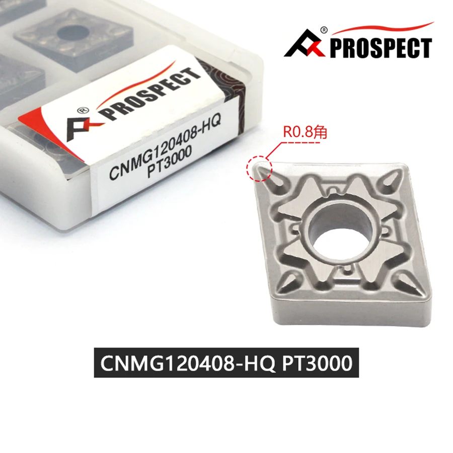 

Ceramic CNC Lathe Turning Inserts CNMG120404/120408 MT/TS/HQ/TC PT3000 High-quality External Cutting Tools Machining Steel Parts