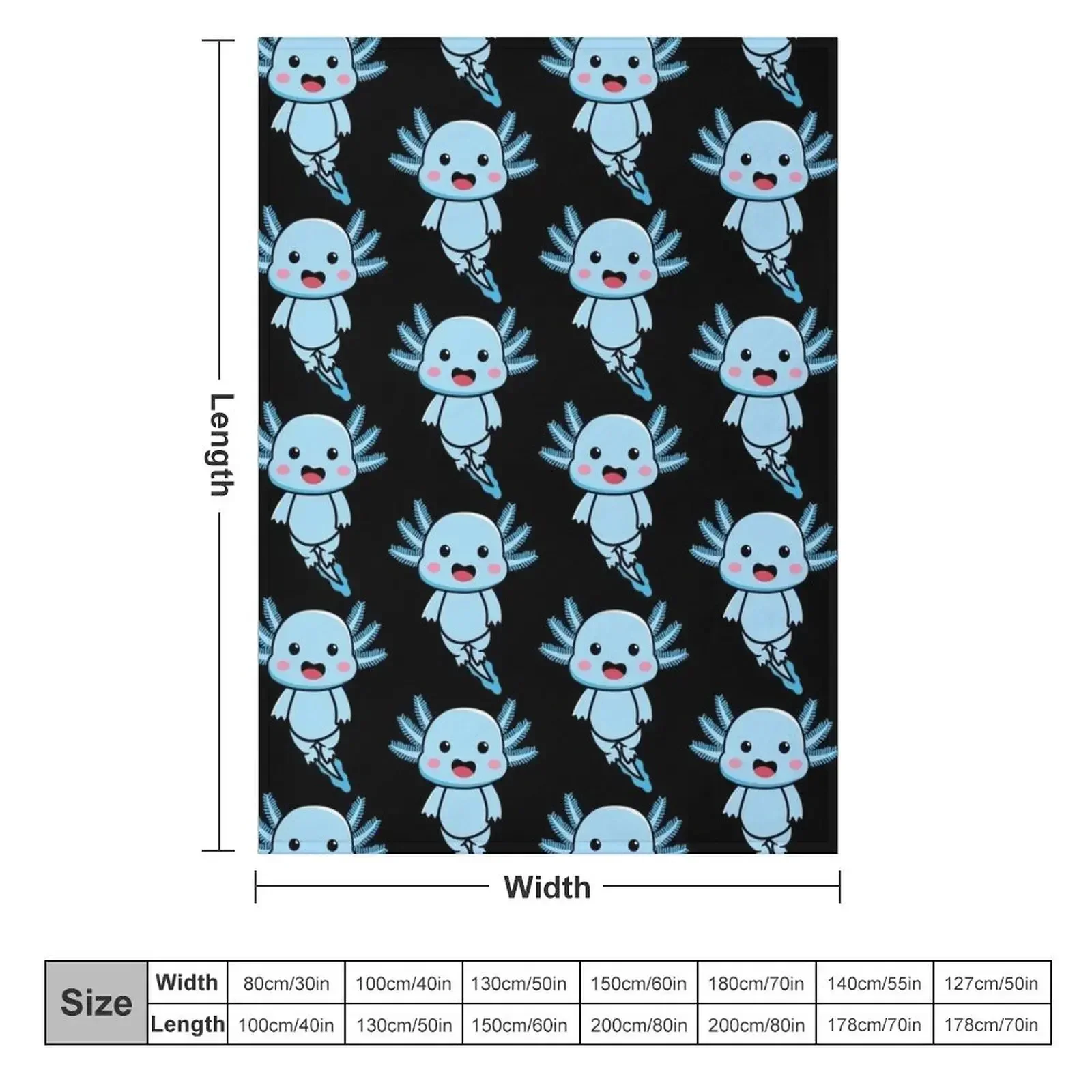 Копия аксольльта-рептилия аксоль Декоративное одеяло Самые мягкие покрывала