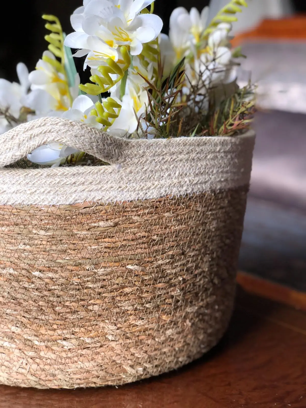 

Бамбуковые корзины для хранения ручной работы, цветочный горшок, цветочный горшок для дома, сада, игрушек, органайзер, корзина для белья в бе...