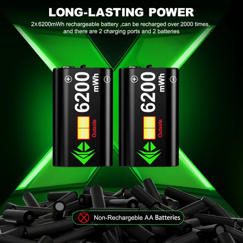 Док-станция для зарядки контроллеров Xbox 6200 мАч — внешний вид товара