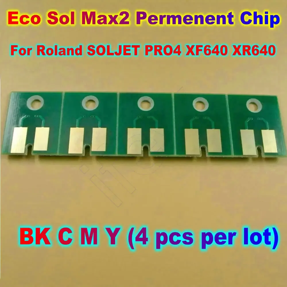 Чипы для картриджей Eco Sol Max2 Roland PRO4 XF640 XR640 4 штуки