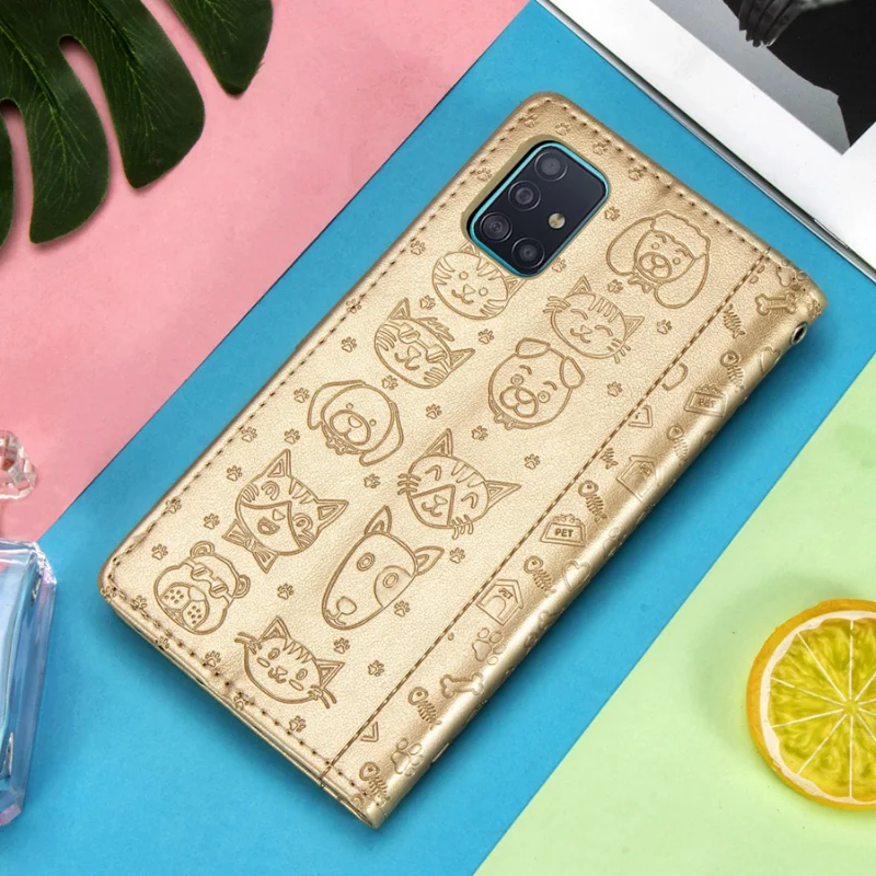 Case For Samsung Galaxy A71 5G Phone Case on sfor Coque samsunga71 galaxya71 5g Casing Cover Cartoon Flip Leather Wallet Etui