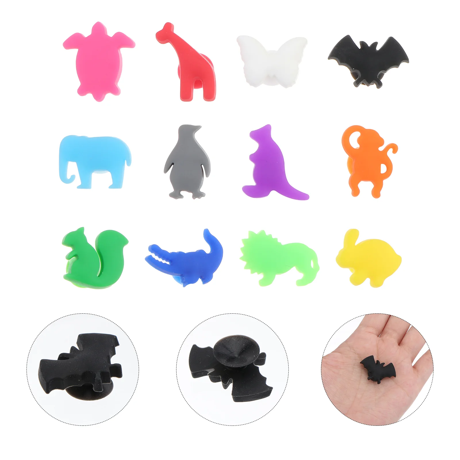 

Маркеры из силикона и стекла, 12 шт.