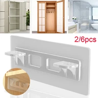 26pcs adhesive shelf holder punch free shelf support pegs closet cabinet layered partition bracket household tool