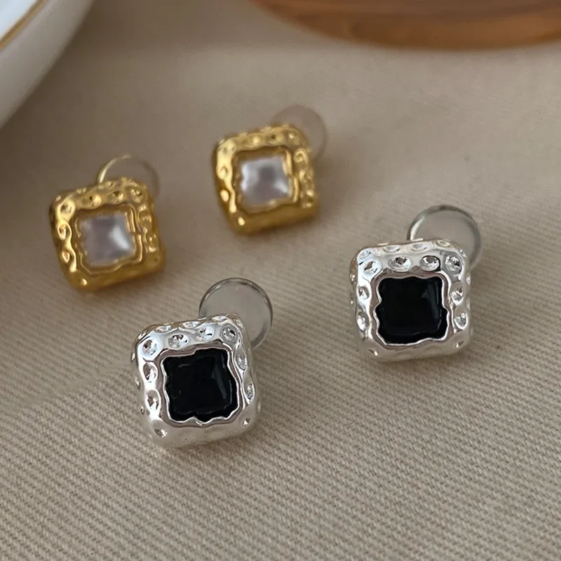 Элегантные универсальные серьги в французском стиле с жемчугом и ракушками