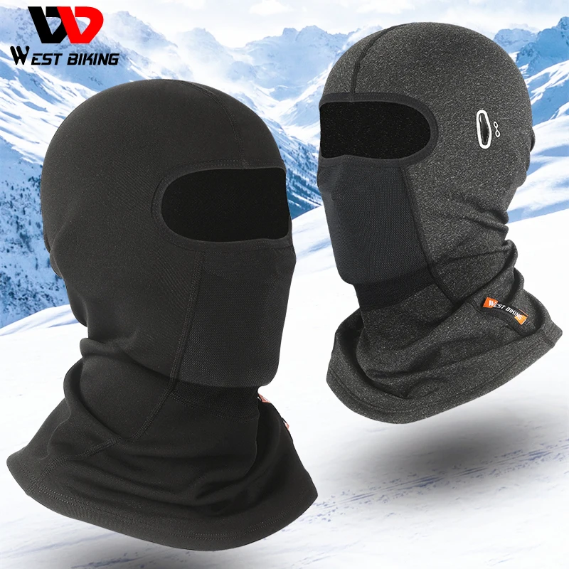 

WEST BIKING 2 Pieces/Set Winter Cycling Balaclava Motorcycle Bicycle Helmet Liner Caps Fleece Thermal Windproof Sports Ski Mask