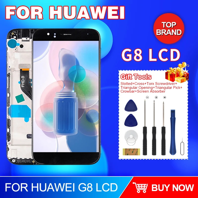 Распродажа ЖК-дисплей 5 дюйма для Huawei G8 с сенсорной