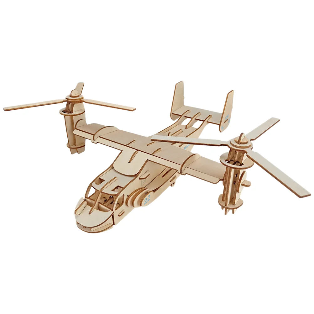 

Пазл в форме самолета, деревянная сборка, 3D пазл, игрушка, развивающая головоломка для детей