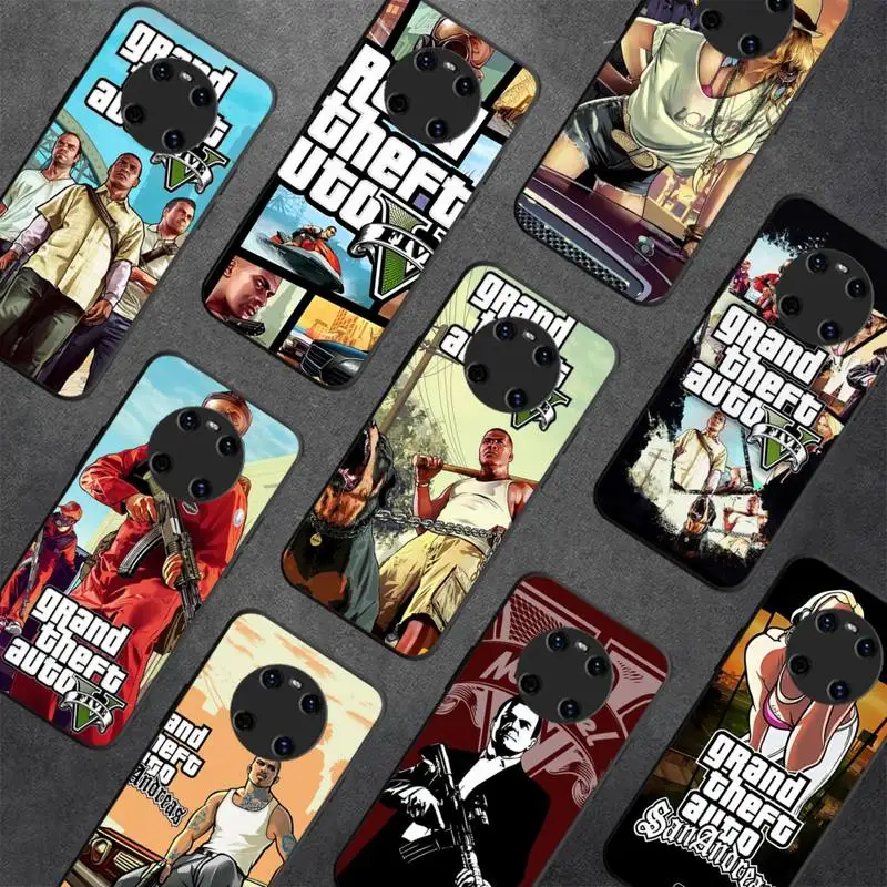 

RuiCaiCa Rockstar gta 5 Phone Case For Huawei Y 5 Y62019 Y52018 Y92019 Luxury funda case for 9prime2019