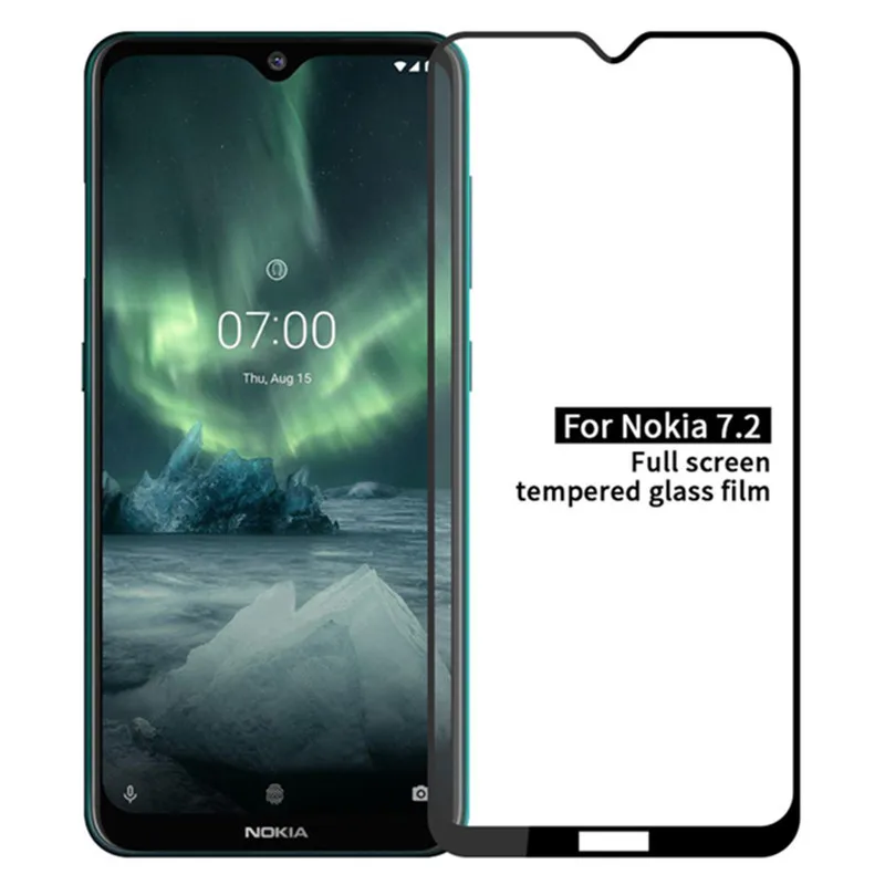 

3D Tempered Glass For Nokia 7.2 Explosion-proof Protective Glass For nokia 6.2 Full Cover Screen Protector Film