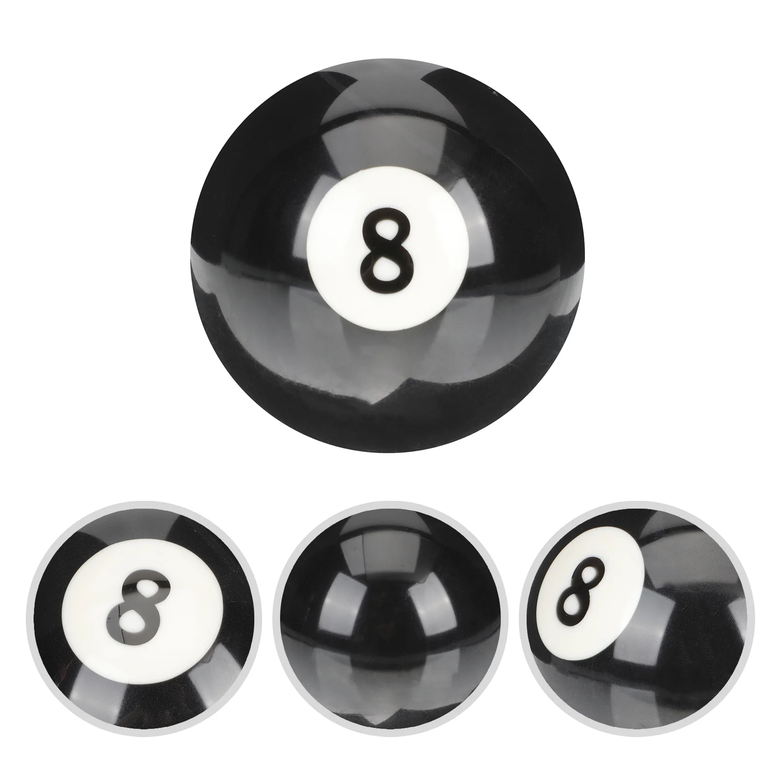 

Billiards Black Eight Ball Pool Balls Wear-resistant Resin Cue The Supply Table Large Accessory Professional Prop Supplies