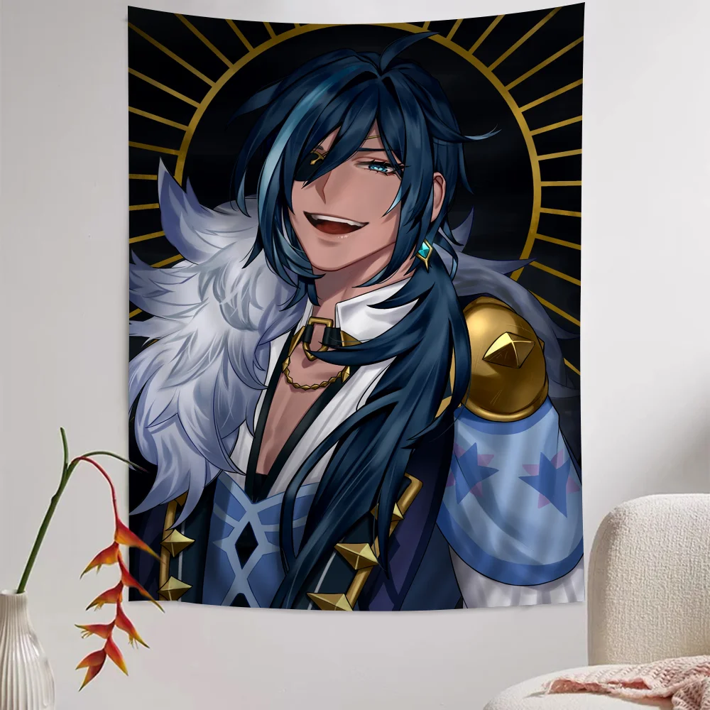 Большой Настенный Гобелен Genshin Impact Kaeya с принтом подвесной Таро хиппи настенные