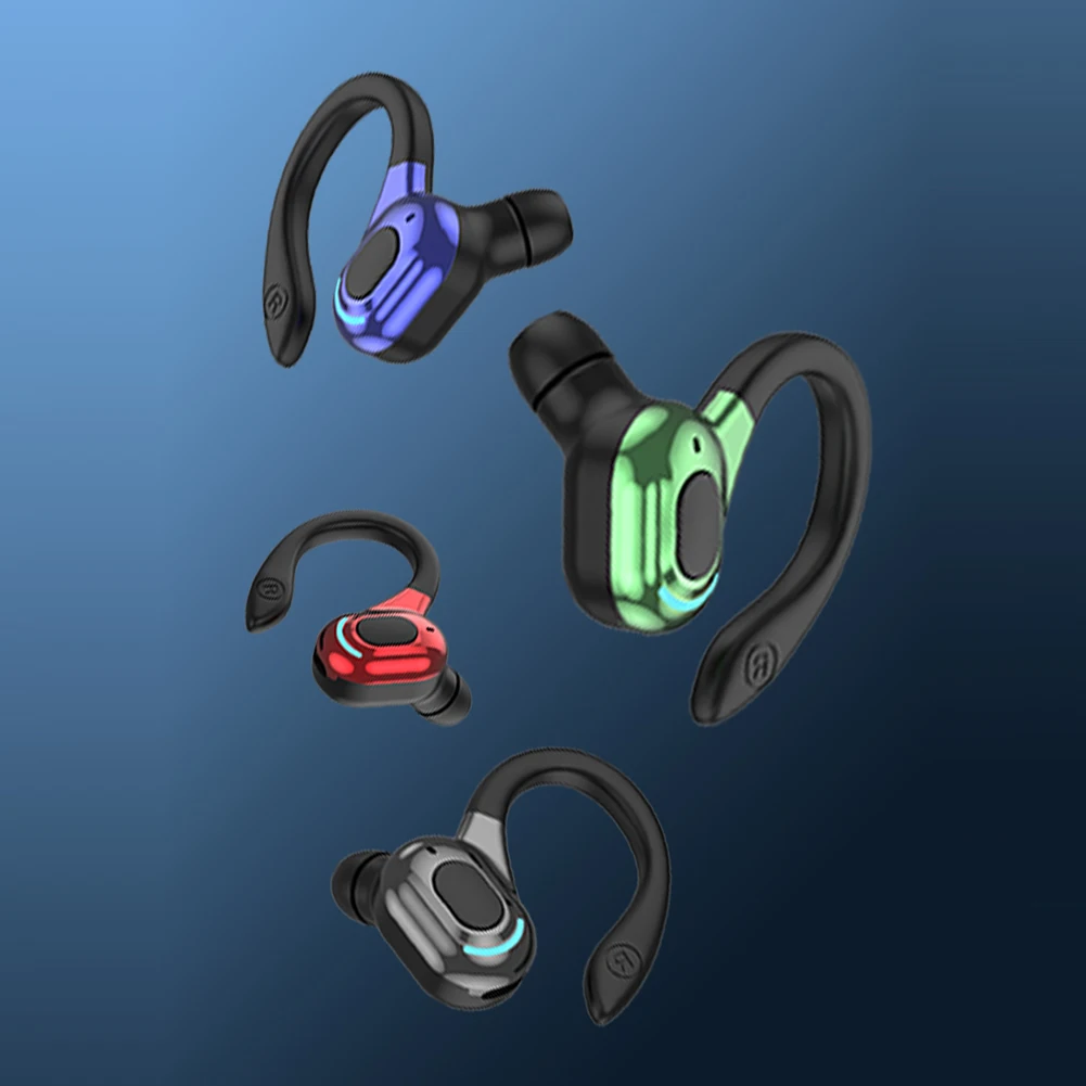 

Wireless Headphones Earphones Business Ear Hook Mini Headphone Bluetooth-compatible Wireless Headphones with Charging Case Earbu