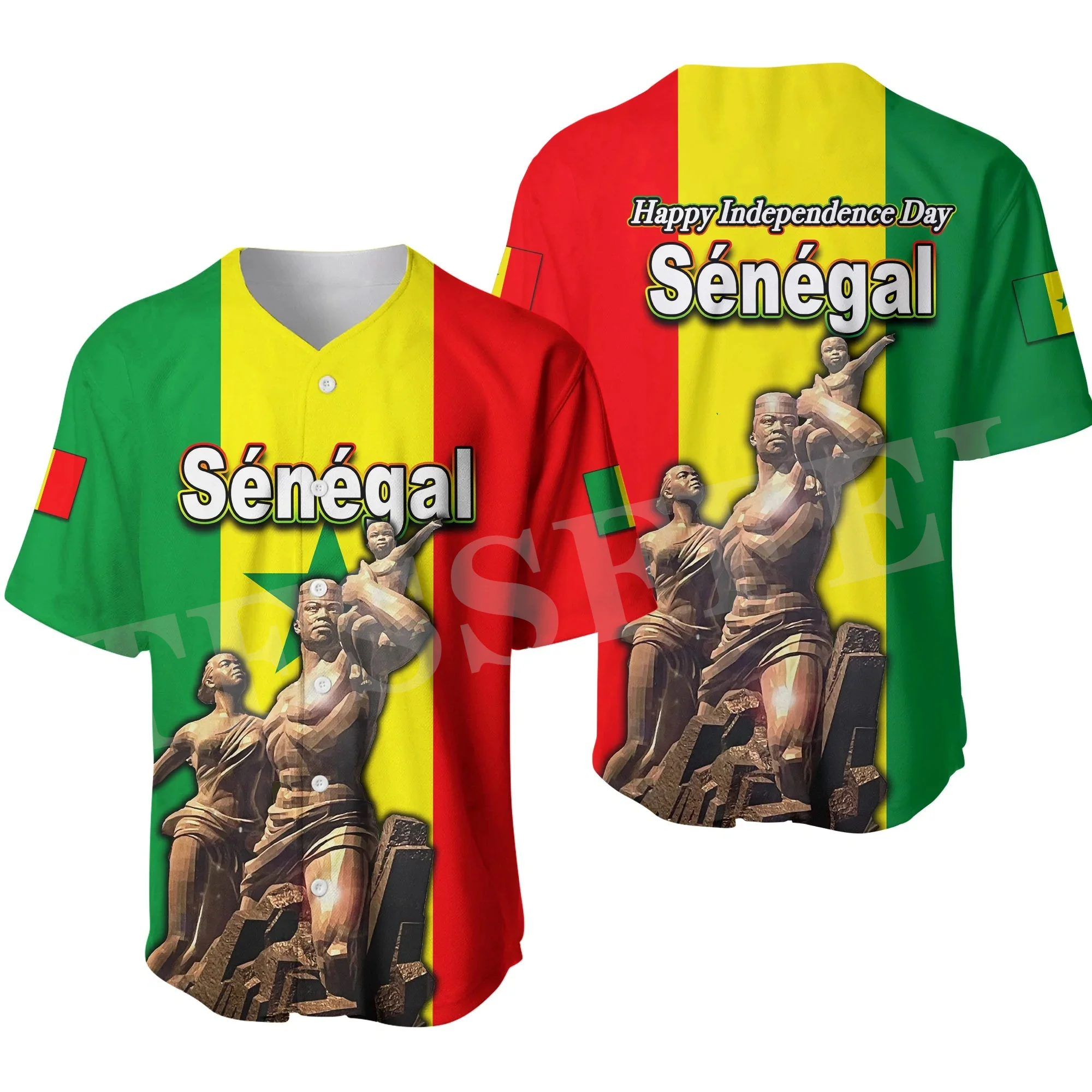 

NewFashion Africa Country Senegal Lion Tribel Culture Tattoo Retro 3DPrint Summer Harajuku Baseball Jersey Shirts Short Sleeve X