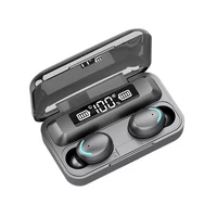 f9 5 headphones music earphone bt earphones 5 0 wireless headset sports earbud 9d stereo headphone with charge box