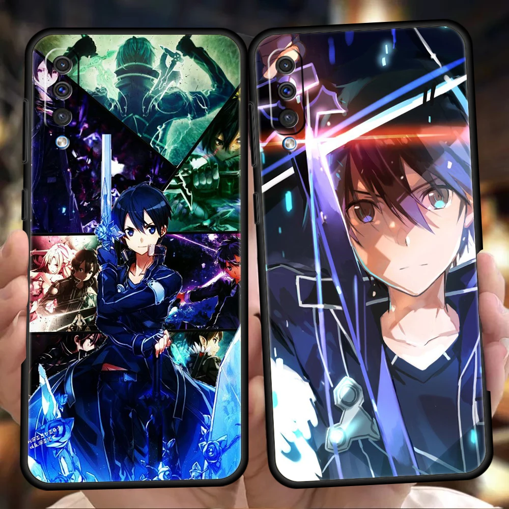 

Sword Art Online Anime Phone Case For Samsung Galaxy A53 A73 A33 A23 A13 A12 A22 A02 A50 A70 A20 A10 A20S 5G Black Silicon Cover