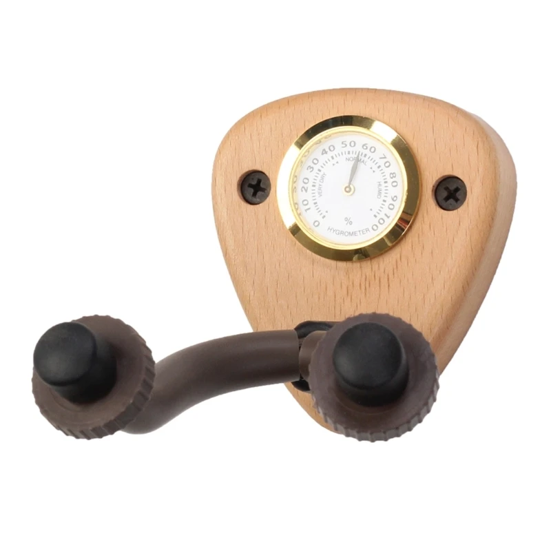 

Guitar Hanger Hook with Hygrometer Wall Mount Display Stand for Bass