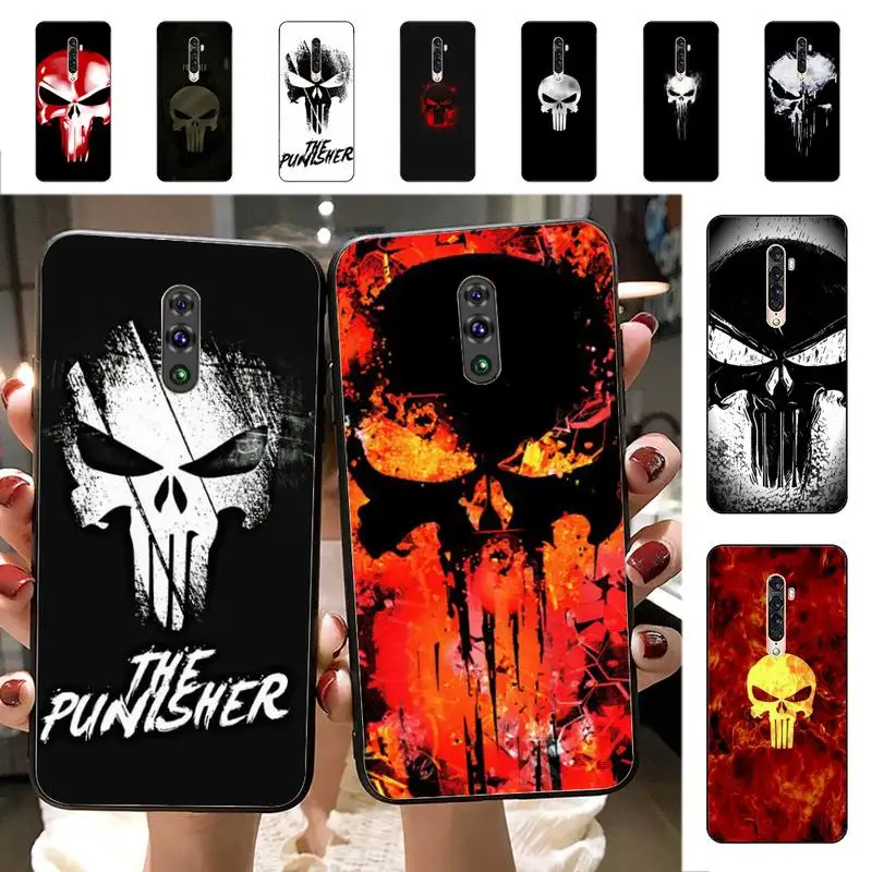 

Marvel The Punisher Phone Case for Vivo Y91C Y11 17 19 17 67 81 Oppo A9 2020 Realme c3
