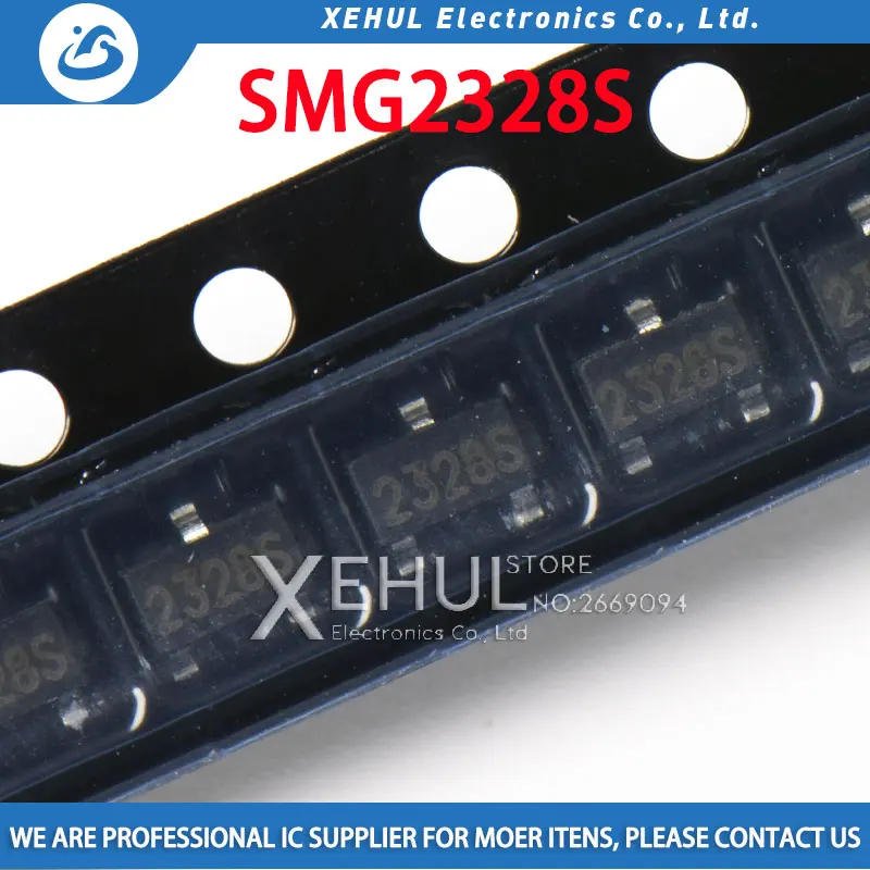 

10-100 шт. новый оригинальный SMG2328S 2328S SOT23 МОП-чип Мощный МОП-транзистор для стабилизации напряжения SOT-23