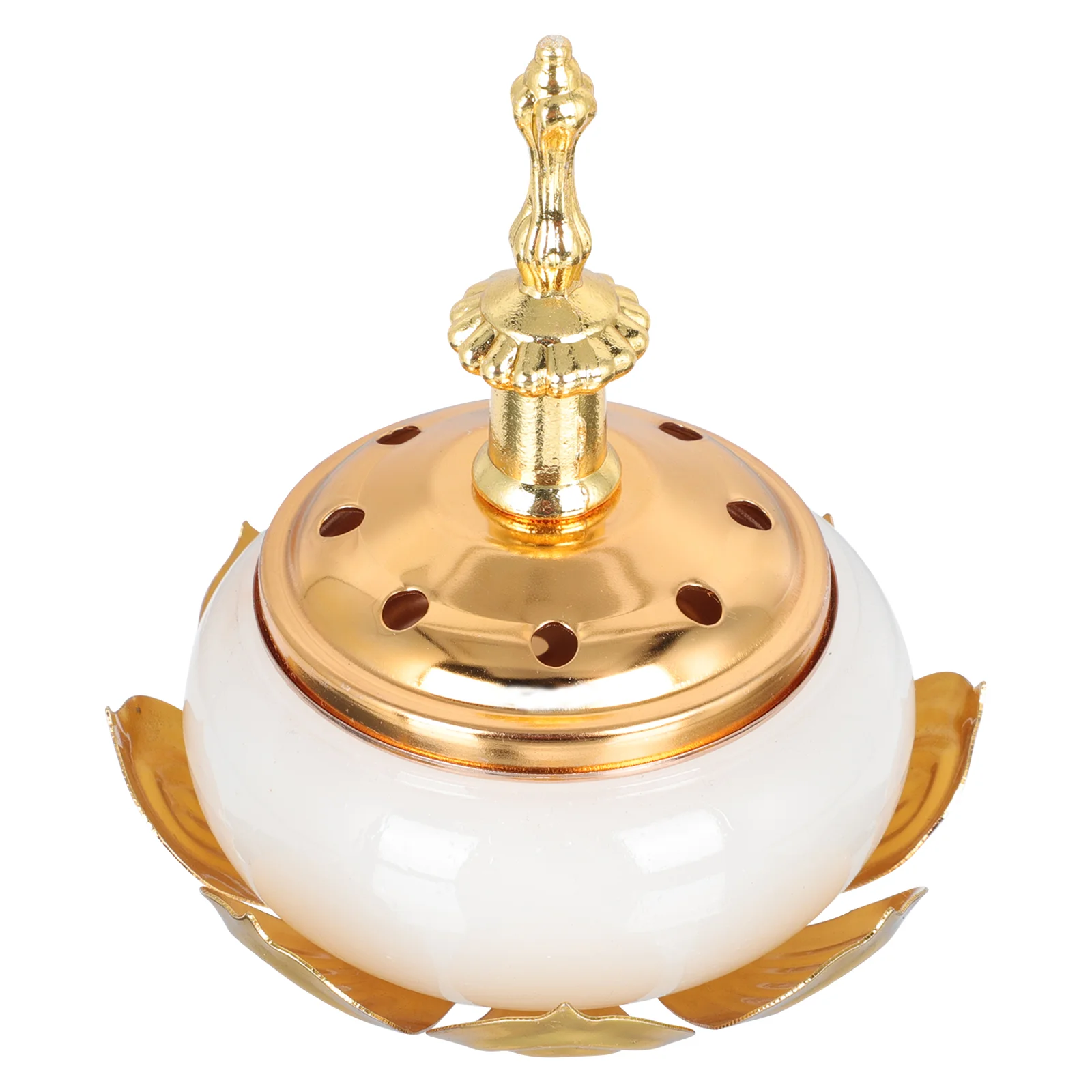 

Glod Tealight Holder Coil Sticks Holder Essential Oil Burner Tibetan