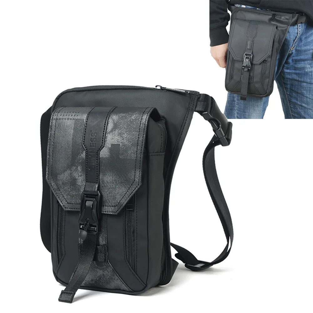 

Waterproof Nylon Leg Drop Hip Belt Bag Fanny Pack for Men Motorcycle Rider Messenger Cross Body Bum Thigh Waist Pack Bags New