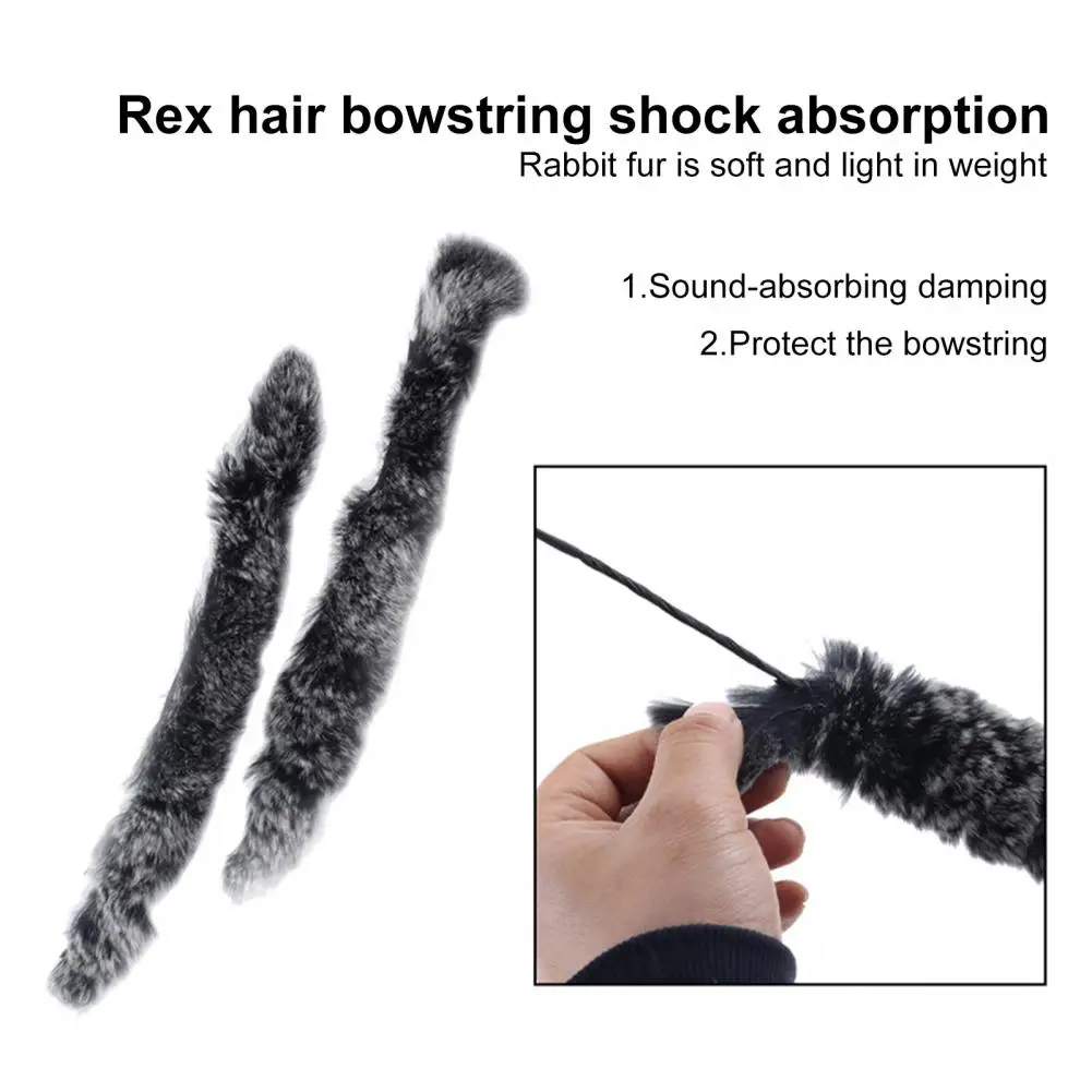 

1 Pair Practical Wear-resistant Wide Applicability Fuzzy Bowstring Damping for Shooting Bow Silencer Bowstring Damping