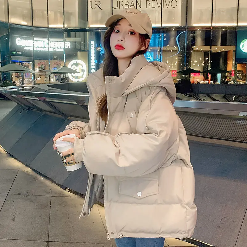 Winter Women's Cold Coat Parkas Super Hot Coats Snow Outercoat Jacket Hooded Cotton Padded Korean Fashion Loose Cheap Wholesale