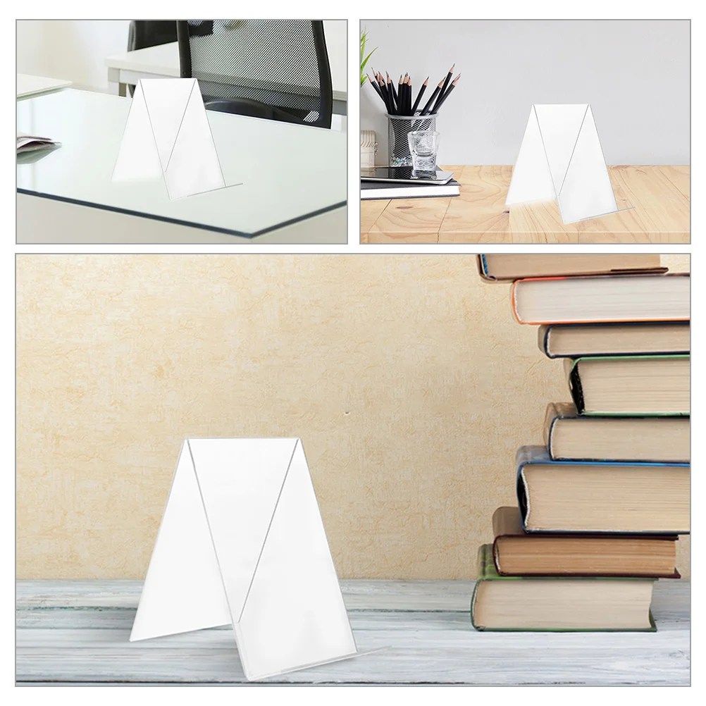 12 шт. акриловая книжная полка прозрачная настольная полезная для книжного