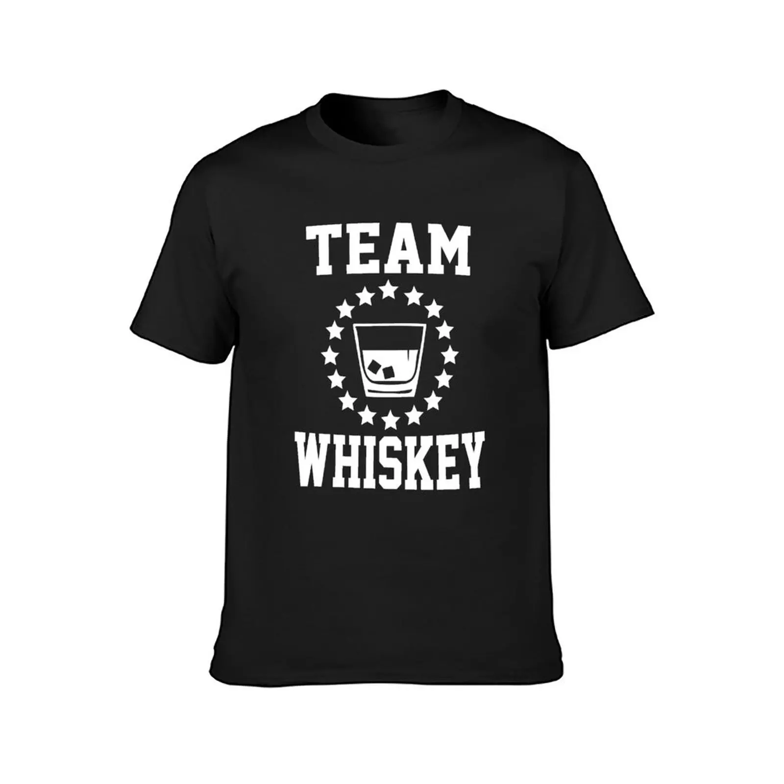Футболка Wiskey командная винтажная одежда funnys Черная мужская больших размеров