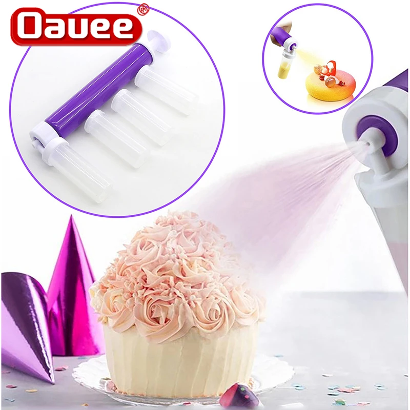 

Инструменты для окрашивания тортов ручной Аэрограф Для украшения выпечки кексы десерты пистолет-распылитель мусс Пескоструйный кухонный ...