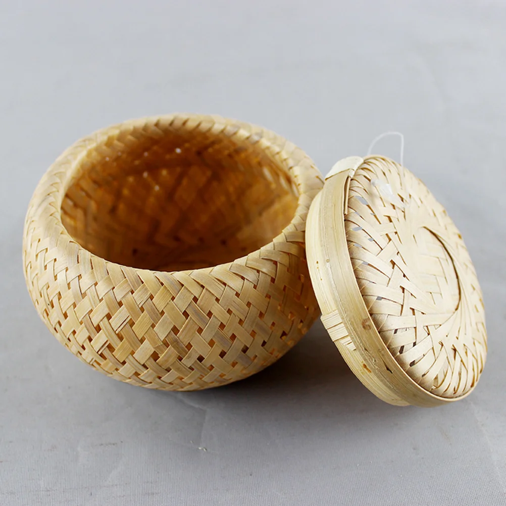 

Woven Tea Container Tea Basket Tea Leaves Container Woven Tea Basket Loose Tea Storage Jar Countertop Cabinet Storage
