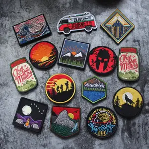 Hot Iron On Patches Scenic Travel Outdoor Collection Commemorative  embroidery DIY decorated clothes shoes hats patch badges - AliExpress