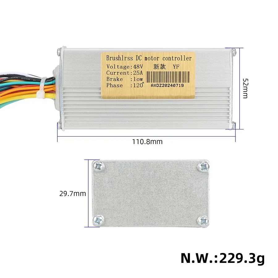 Материнская плата контроллера NJ-AOXIONG 48 В 25 А для деталей электрического скутера