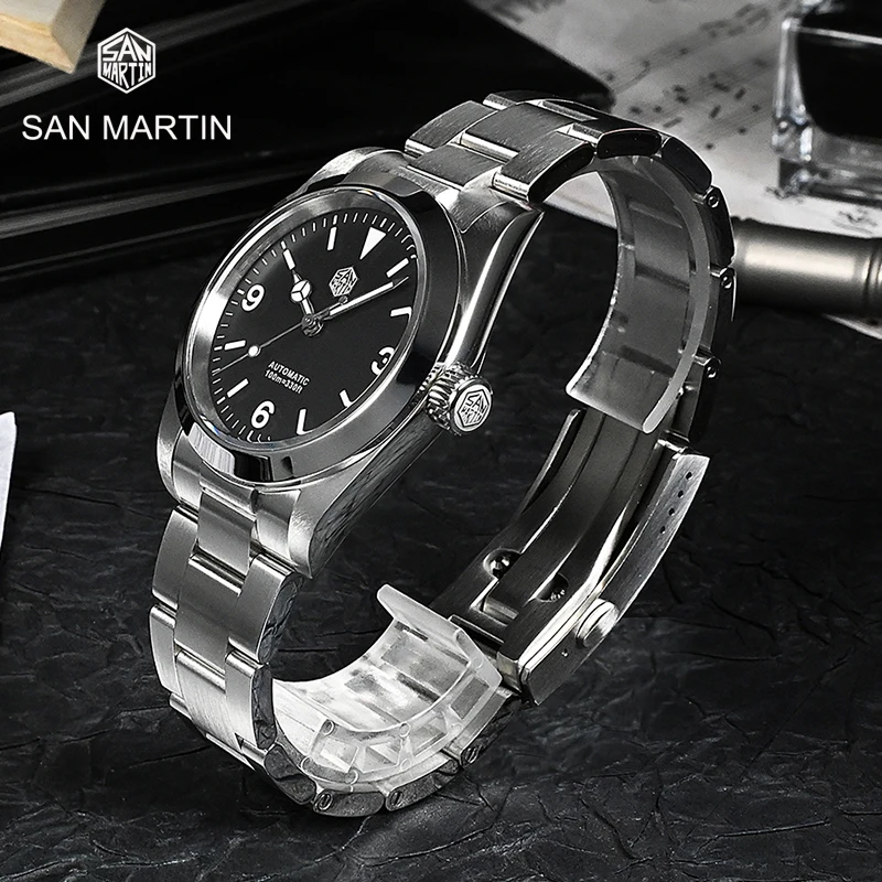 

Часы San Martin Мужские автоматические, 36 мм, 100 м, водостойкие