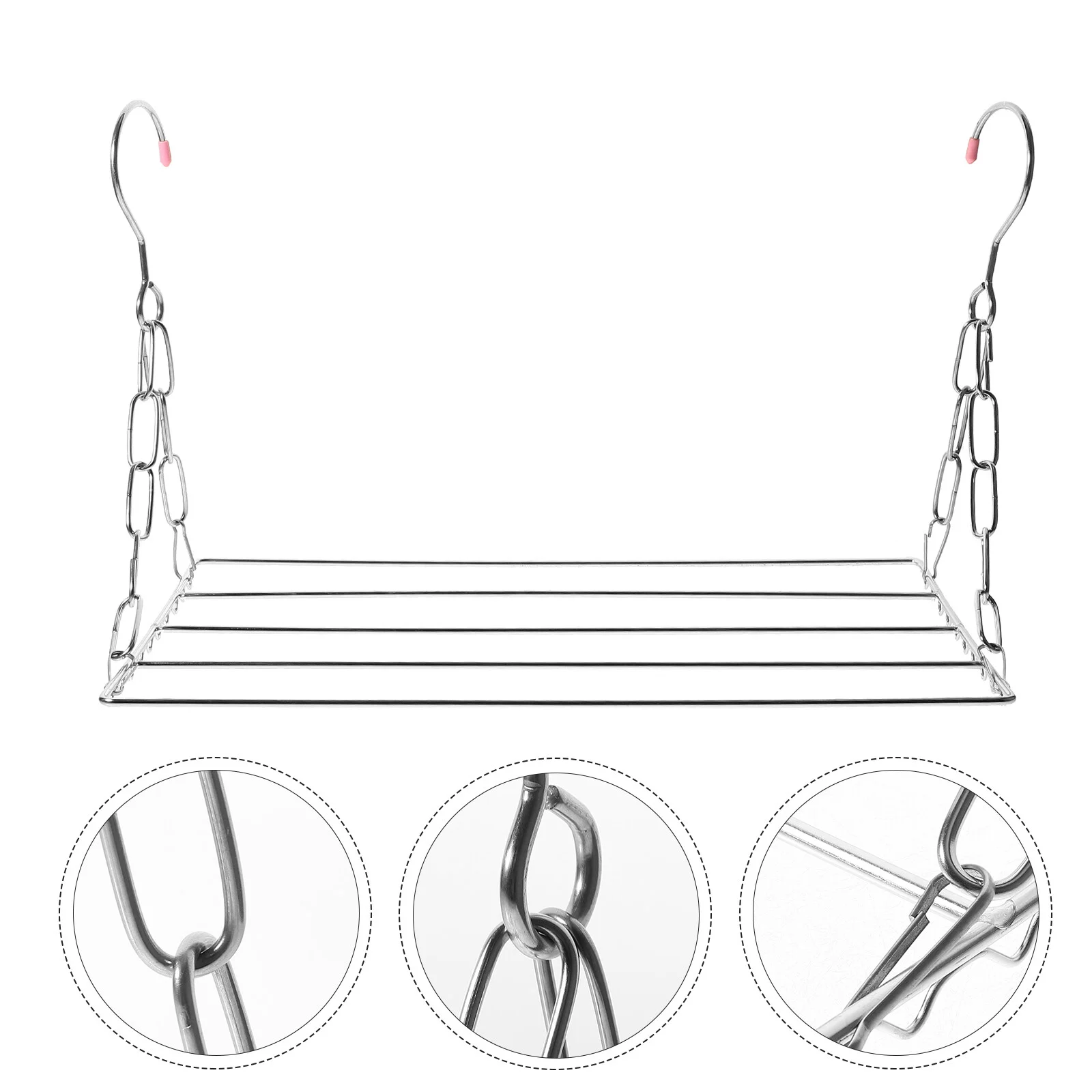 

Hangers Stainless Steel Shoes Hanging Organizer Sock Clothing Drying Rack Clothes Balcony Shelf