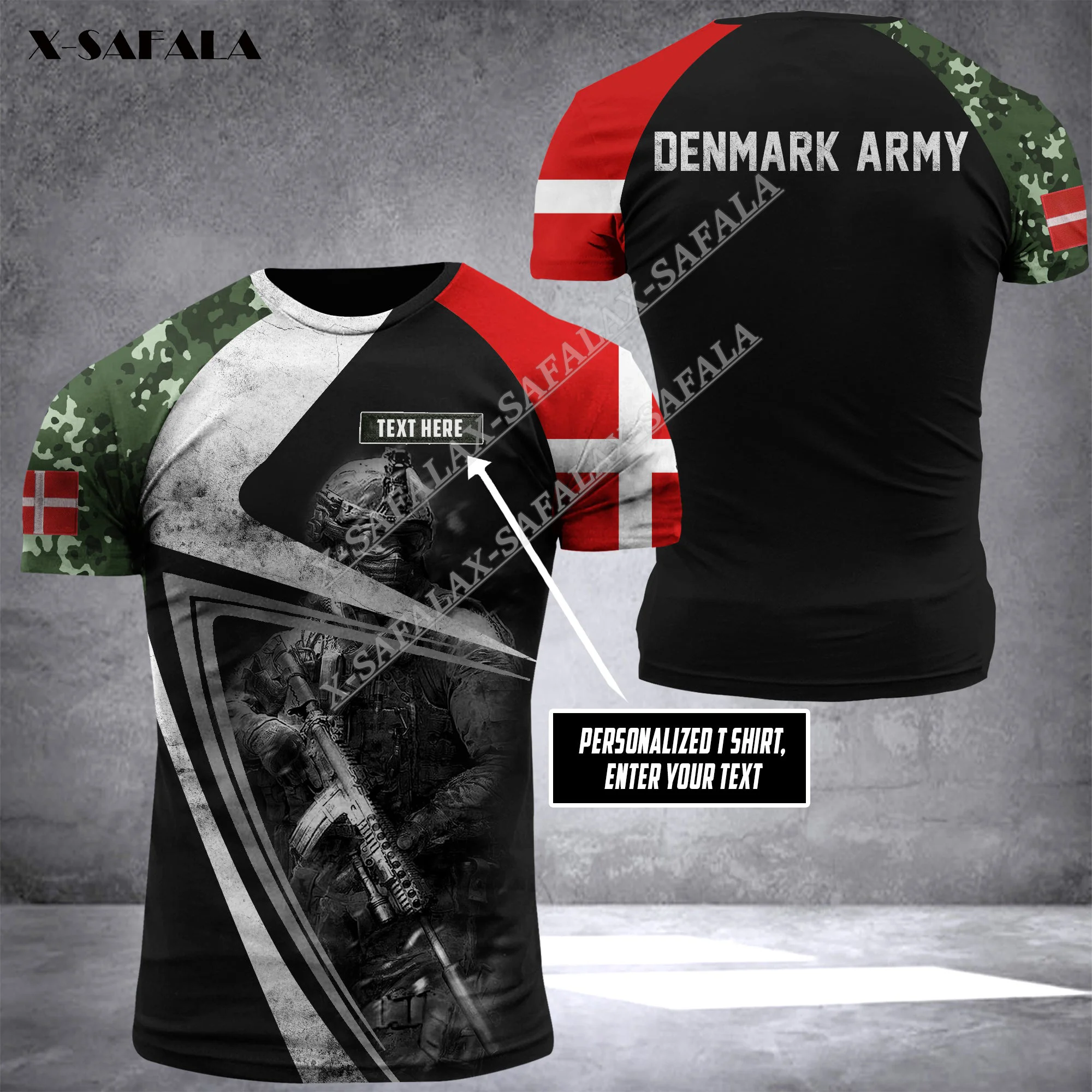 

Футболка мужская летняя с круглым вырезом и 3D-принтом