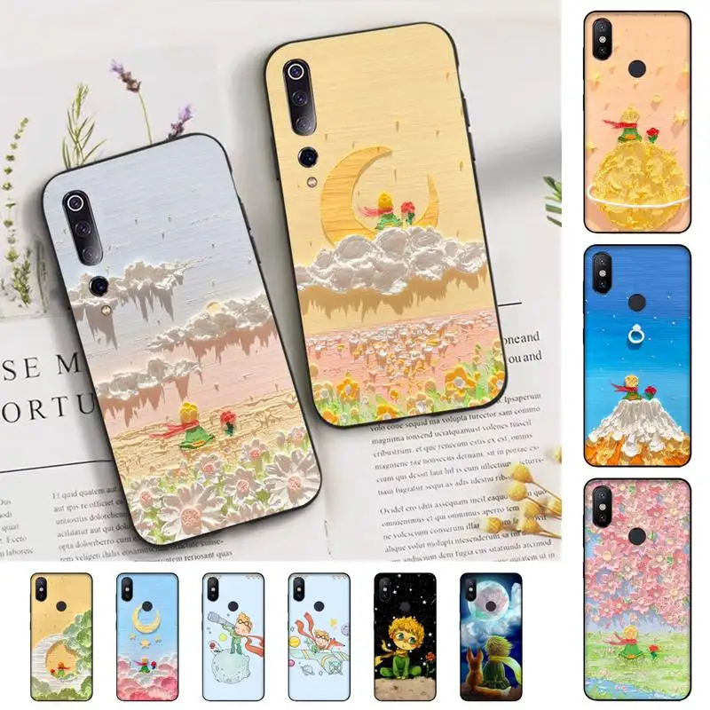 

The Little Prince Starry Sky Phone Case for Xiaomi mi 5 6 8 9 10 lite pro SE Mix 2s 3 F1 Max2 3