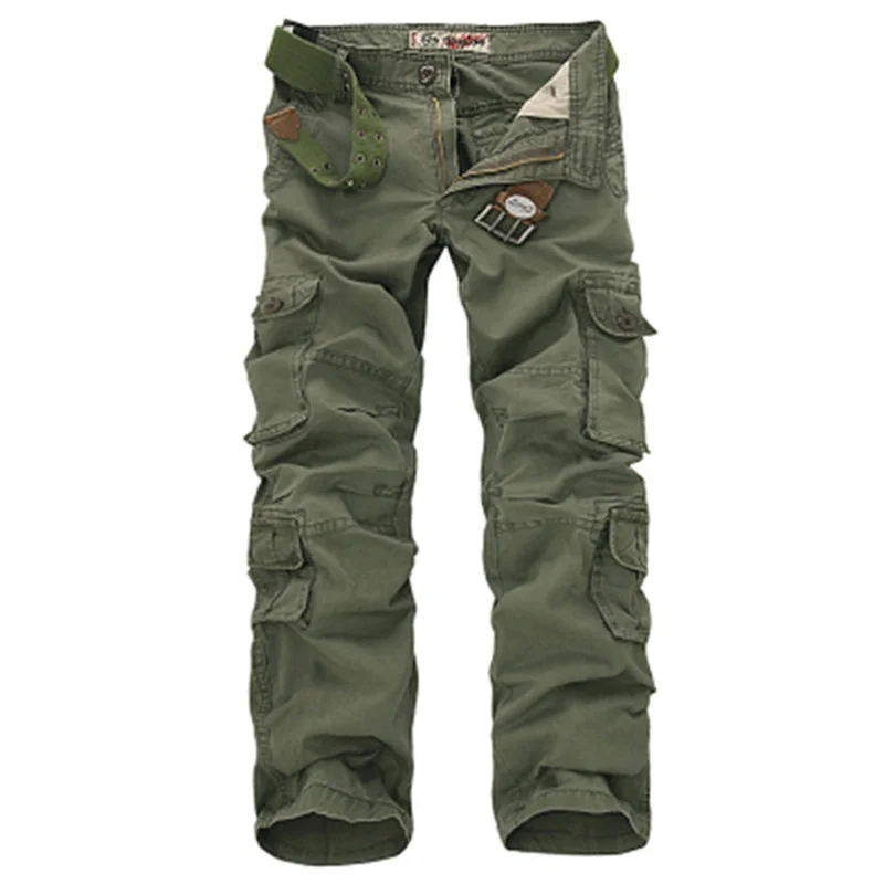 

Fasion Military Caro Pants Men Loose Bay Tactical Trousers Oustdoor Casual Cotton Caro Pants Men Multi Pockets Bi size