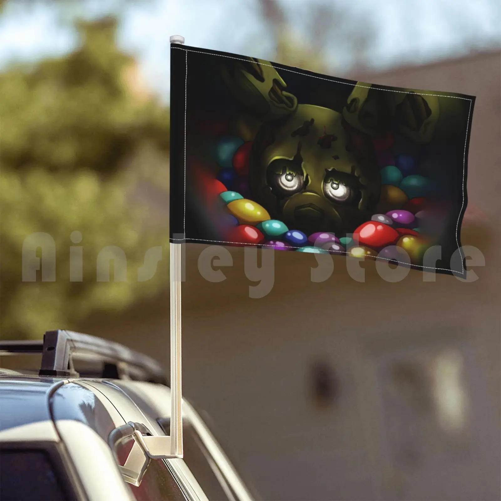 Подвесная Ловушка-флаг в яму Автомобильный флаг забавная ловушка для весны Fnaf Fnaf3