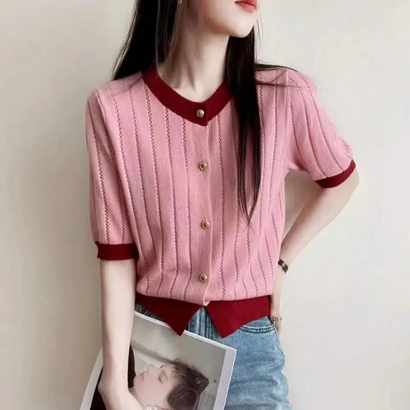 Женская одежда шикарный однотонный кардиган в стиле пэчворк летний Повседневный