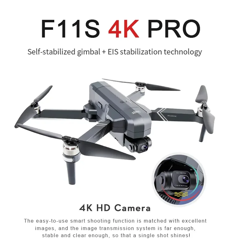 

F11 Pro 4K F11S Pro5G FPV HD 2 Axis Stabilized Gimbal EIS Camera Drone GPS Professional Brushless Quadcopter RC Dron