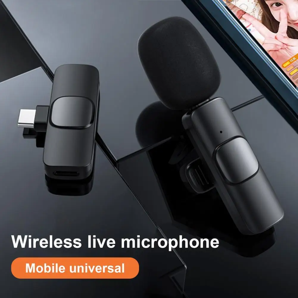 

2.4G Wireless Lapel Microphone Audio Lavalier Microphone for Type-C/iPhone Wireless Microphone microfono inalambrico микрофон