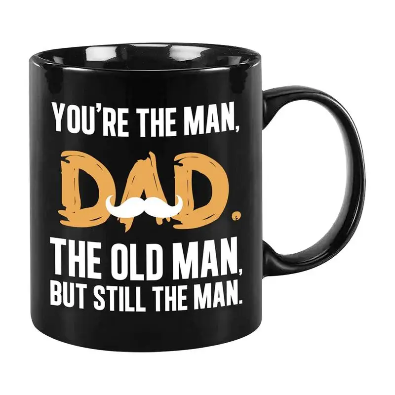 Father Coffee Mug From Daughter Ceramic Dad Beard Mug 350ml Fathers Day Gifts From Daughter You're The Man Dad Coffee Mug For