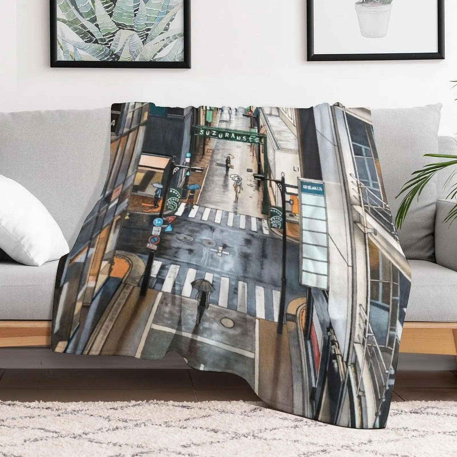 Одеяло с видом Ginza туристическое одеяло для дивана рождественские украшения