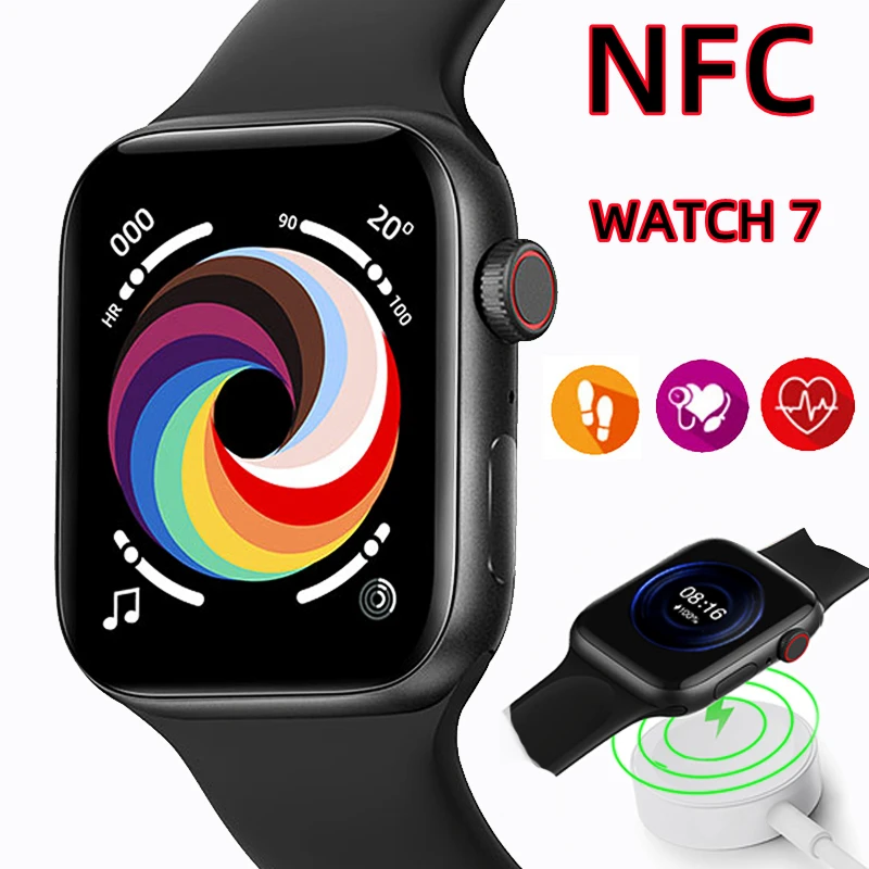 

Смарт-часы CHOTOG 2022 IWO, умные часы для мужчин, серия 7, NFC, женские часы с беспроводной зарядкой, рандомные часы для Android IOS